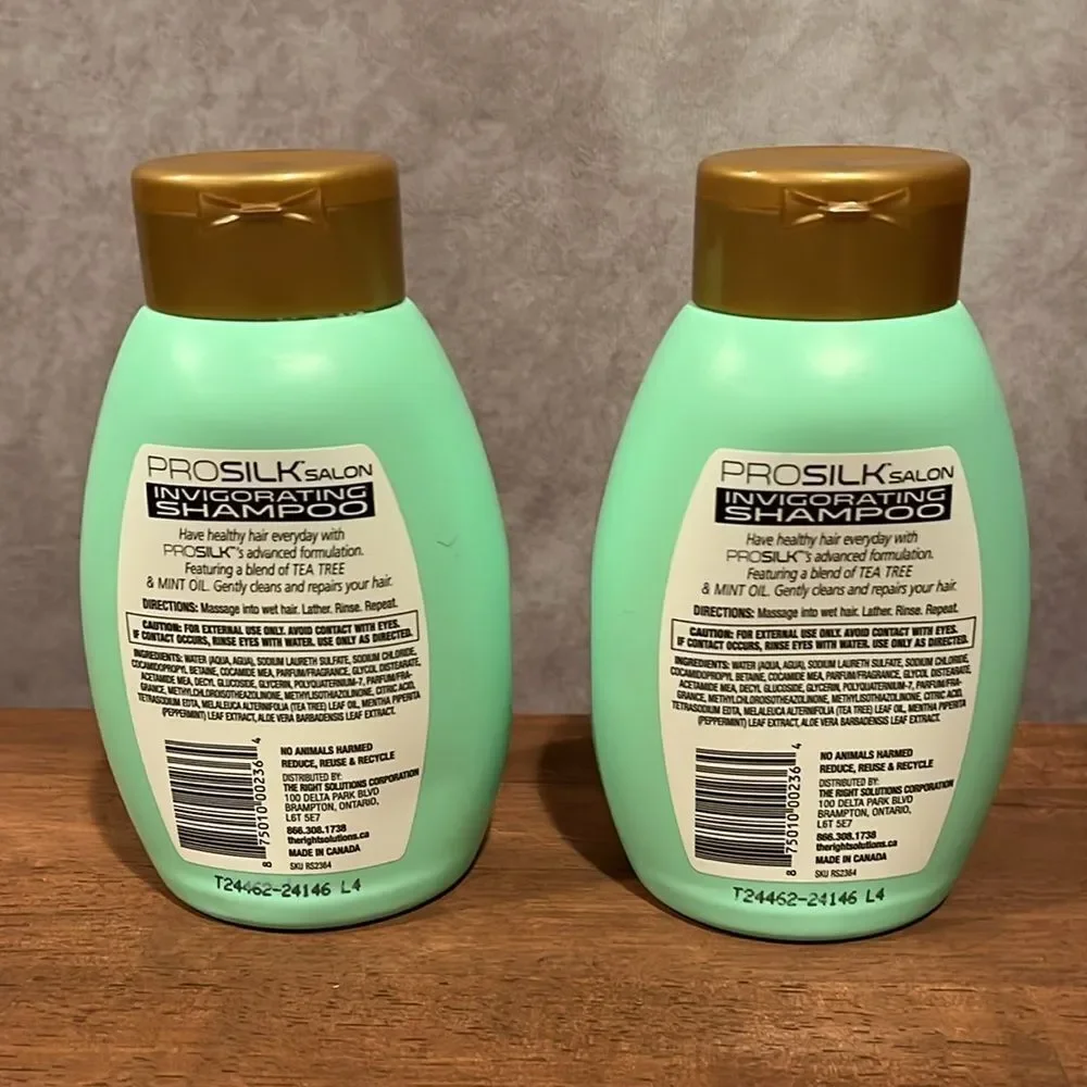 Pro Silk Salon Tea Tree Oil Shampoo Set of two 14oz size